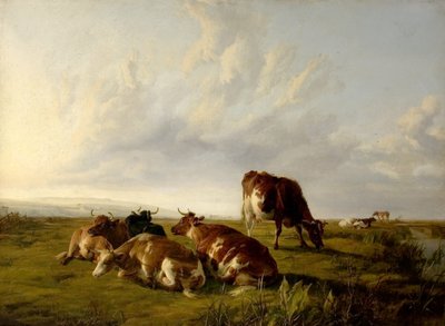 Afternoon in the Meadows by Thomas Sidney Cooper